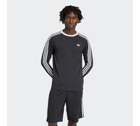 Langarmshirt ADIDAS ORIGINALS "3S LS TEE", Damen, Gr. S, schwarz, Obermaterial: 100% Baumwolle, Rundhals, Shirts Langarmshirt (73718852-S) schwarz