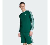 Langarmshirt ADIDAS ORIGINALS "3S LS TEE", Damen, Gr. S, collegiate grün, Obermaterial: 100% Baumwolle, Rundhals, Shirts Langarmshirt (20252215-S) collegiate grün