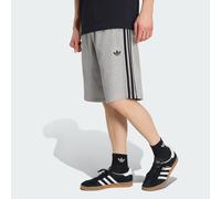 Shorts ADIDAS ORIGINALS "3-STREIFEN", Herren, Gr. XXL, N-Gr, medium grau heather, normal, gr., Obermaterial: 100% Baumwolle, Hosen Shorts, sportlicher Stil, für Straße und Zuhause, aus weichem French
