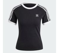 Adidas Women's 3-Streifen Slim Raglan T-Shirt Black Melange S