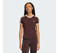 3-STREIFEN SLIM T-SHIRT Aurora Coffee / Sandy Pink XS