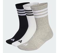3-Streifen Socken, knöchellang, mit Polsterung, 3er-Pack Medium Grey Heather / White / Black 49-51