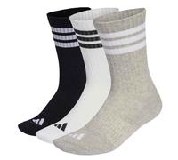 3-Streifen Sportswear Crew Socken, 3 Paar Unisex-Medium Grey Heather / White / Black / White-43-45