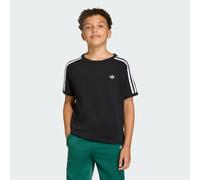 T-Shirt ADIDAS ORIGINALS "3 STRIPE TEE", Mädchen, Gr. 164, schwarz, weiß, Obermaterial: 100% Baumwolle, Rundhals, Shirts T-Shirt (49113622-164) schwarz, weiß