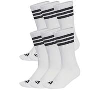 3 Stripes Essentials Cushioned Crew 6 Pair Pack Socken, weiß, Gr. XS