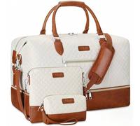 3 Stück/1 Stück Weekender Tasche für Frauen/Männer, Reisetasche Reisetasche mit Schuhfach, Nylon Reise-Wochenendtasche, Kuh-Muster Tasche für Schule,