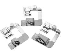 3 Stück (2,5 cm, 1,2 cm, 1,9 cm), verstellbarer Rollsaumfuß für Nähmaschinen, Nähmaschinen, Nähfuß, Set für Singer, Brother, Baby Lock, Juki Janome