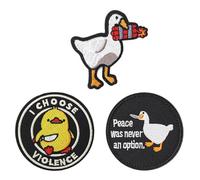 3 Stück Cartoon-Enten-Patches, Stick-Patches, Stick-Patches, Aufnäher, Rucksack-Patches, lustige Stick-Patches