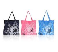 3 Stück Einkaufstaschen Mit Großem Fassungsvermögen, Einkaufstaschen Mit Blumendruck, Faltbare Einkaufstaschen, Leichte Einkaufstaschen, Aufbewahrungstaschen Aus Polyester