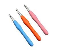 3 Stück Häkelnadel,Ergonomische Häkelnadeln mit Weichen Griffen,Häkelnadel 10mm,Leicht und Bequem Tulip Häkelnadel,Crochet Hook für Anfänge und Erfahrene Häkelliebhaber (8mm9mm mm)