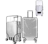 3 Stück Kofferschutzhülle Transparent, Koffer Schutzhülle, Flugzeug Reise Kofferschutzhülle, Schutzhülle Waschbare Reisetasche Kofferbezug, Kofferhülle, PVC-Material, Wasserdicht Staubdichte