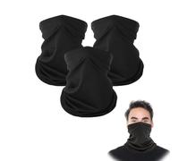 3 Stück Multifunktionstuch Schlauchschal,Loopschal Winddicht Winter LoopSchal Herren & Damen Neckwarmer,Für Outdoor-Schutz Waschbar Wiederverwendbare,Für Männer Frauen Radfahren Laufen Wandern,Schwarz