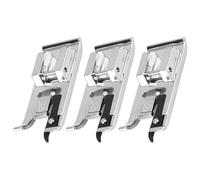 3 Stück Nähfuß, Nähmaschinenfüße mit Niedrigem Schaft Overlock-Nähfuß Reißverschlussfuß zum Nähen Quilt-Nähfuß für Singer, Brother und die Meisten Anderen Nähmaschinen