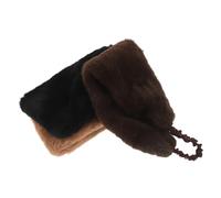 3 Stück-pack Kunstfell Stirnband für Damen, Breites Elastisches Haarband | Kopfbedeckung aus Stoff, für Winterwanderungen und Feierlichkeiten, Angenehmer Sitz mit Ohrabdeckung