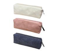 3 Stück Retro-Federmäppchen, Cord-Federmäppchen, Einfache Schreibwarentaschen, Federmäppchen Für Mädchen, Schreibwaren Für Schüler, Schulbedarf