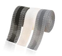 3 Stück Saumband Zum Aufbügeln, Kleidung Aufbügeln Klebeband 9M Bügelband Hose Kürzen Nahtband Zum Nähen Hem Tape Iron für Säume Stoffe 2.5 CM Breit(Schwarz, Weiß, Grau)