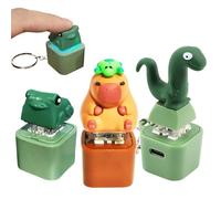3 Stück Schlüsselanhänger Spielzeug,Lizard Fidget Toy,Fun Schlüsselanhänger Frosch,Mit Bunten Lichtern Und Geräuschen - Zur Linderung Von Angstzuständen