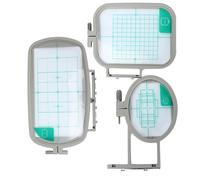 3 Stück Stickrahmen-Set für Haushaltsnähmaschinen, Größen 40x60mm-100x170mm