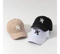 3 Stücke/1 Stück NY Stickerei Baseball Kappe, verstellbarer Outdoor Sonnenschutz Lässig Hut geeignet für Jungen Mädchen Frühling Herbst Reise Strand U