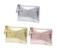 3 Stücke Pu Ermünzen Brieftasche, wasserdichte Münzbrieftasche, Einfache Und Modische Münzbrieftasche, Tragbare Münzbrieftasche.