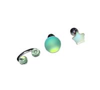 3-teiliges Hufeisen-Ohrmanschetten- und Ohrstecker-Set aus Metall, Stahl, Knorpelohrringe für Mädchen, trendiger Party-Schmuck, Geschenk, Hufeisen-Ohrringe