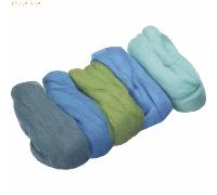 3 x Knorr prandell Merinowolle-Mix türkis, azur, grün, mittelblau, petrol VE=50g