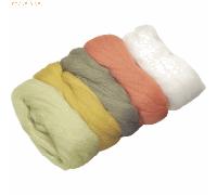 3 x Knorr prandell Merinowolle-Mix weiß, orange, oliv, topas, hellgrün VE=50g