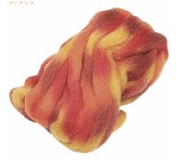 3 x Knorr prandell Space-Wolle rot-, orange-, gelb-meliert VE=25g