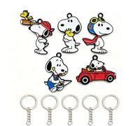 30/20/10/6/2 Stücke süßer Cartoon SNOOPY Schlüsselanhänger, niedliches exquisites Cartoon Paar Geschenk, Auto Schlüsselanhänger, Rucksack Anhänger, Ge