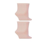 (30-36, Hell-Pink) Sock Snob - 12er Pack Kinder Einfarbig Baumwolle Socken für Mädchen und Jungen | Sock Snob