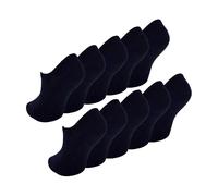 (30-36, Schwarz) Sock Snob - 10 Paar Kinder Unsichtbare Füßlinge Socken | No Show Sneaker Socken | Sock Snob