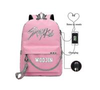 (30)(GET IT) SJJYV Stray Kids Usb Backpack Korean Style Felix Bookbag Back To School Boys Girls Fans Gift Bag Mochila_SJJYV