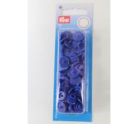 30 Nähfrei-Druckknöpfe "Color Snaps", rund, 12,4mm, königsblau