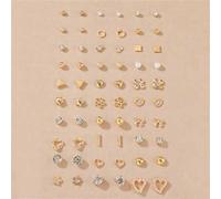 30 Paar modische, süße Ohrstecker-Set mit Schleife, Herz, Kunstperle, Blume, Strass, Geschenk für Mädchen