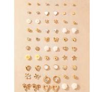 30 Paar modische, süße Ohrstecker-Set mit Schleife, Herz, Kunstperle, Blume, Strass, Geschenk für Mädchen
