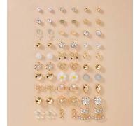 30 Paar süße Gänseblümchen-, Schleifen- und Herz-förmige Ohrstecker für Frauen, geeignet für den täglichen Lässig-Stil, Dates, Urlaubsgeschenke, Ohrri