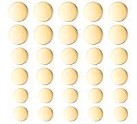 30 Stück Goldene Knöpfe 15mm 20mm 25mm Gold Metallknöpfe zum Annähen Metall Flache Knöpfe Runde Trachtenknöpfe Jeansknöpfe Nähender Knopf für Bekleidung Hosen Jacken Jeans Hemden Anzüge DIY Basteln
