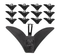30 Stück Minimalistische Krawattenklammer aus Metall Schwarz | Polierte Oberfläche, Kratzfestes Material, Tragbar und Geeignet für Anzüge und Selbstgemacht Projekte