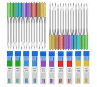 30 Stück Nähmaschinen Nadeln Universal Nähen Maschine Nadel Set Maschinennadeln für Wirkwaren Jean Gewebte Leder Stoffe 5 Farben