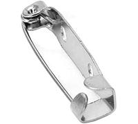 30 Stück Premium Broschennadeln Silber in den Größen - 16mm bis 45mm wählbar - Anstecknadeln Sicherheitsnadeln Metall Edelstahl für Schmuck- und Handarbeiten Broschennadel Sicherheitsnadel (30, 25mm)