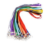 30 Stück Schlüsselbänder zum Umhängen,10 Farben Lanyard Schlüsselband Bunt,45 CM Nylon Lanyards mit Karabiner,Umhängeband Schlüsselband Lang für ID-Karte, Ausweishalter, Schlüssel, Trillerpfeifen