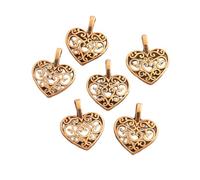 30 teile/los 15x18mm Antike Bronze Überzogene Charme Aushöhlen Herz Anhänger für DIY Schmuck Machen Finden Armband Zubehör Clever treatment