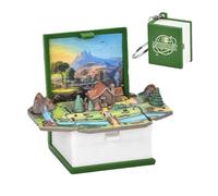 30G 3D Mini PopUp Book Keychain - Toy Charm, Rucksack Zubehör | Kreatives Fidget-Spielzeug, pädagogisches Sammlerstück für Kinder, Frauen und Männer, 5 x 4 x 2,6 cm