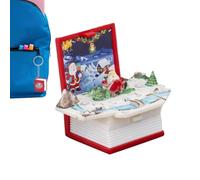 30G 3D Mini PopUp Book Keychain - Toy Charm, Rucksack Zubehör | Kreatives Fidget-Spielzeug, pädagogisches Sammlerstück für Kinder, Frauen und Männer, 5 x 4 x 2,6 cm