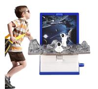 30G 3D Mini PopUp Book Keychain - Toy Charm, Rucksack Zubehör | Kreatives Fidget-Spielzeug, pädagogisches Sammlerstück für Kinder, Frauen und Männer, 5 x 4 x 2,6 cm