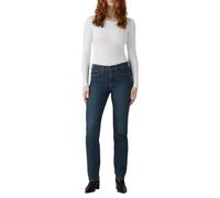 Gerade Jeans LEVI'S "314 Shaping Straight", Damen, Gr. 27, Länge 30, eternal indigo drk t, Denim/Jeans, Obermaterial: 80% Baumwolle, 19% Polyester, 1% Elasthan, casual, gerade lang, Jeans, mit Stretch