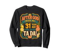 31st Birthday Tropical Vintage 1995 31 Years Old Men Women Sweatshirt