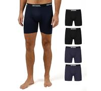 32 Degrees Coole Herren-Boxershorts, schnelltrocknend, mit komfortablem, elastischem Bund, 4 Stück, 2 Schwarz/2 Marineblau, X-Large