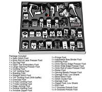 32 Stück Nähfuß-Set, Ersatz-Set für Nähfüße für Nähmaschinen für Brother, Singer und andere Nähmaschinen für den Heimgebrauch