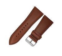 32mm Männer Large Size Uhrenarmband Kalb echtes Leder Armband Edelstahl Dornschließe Uhrenarmband Hellbraun, 32mm